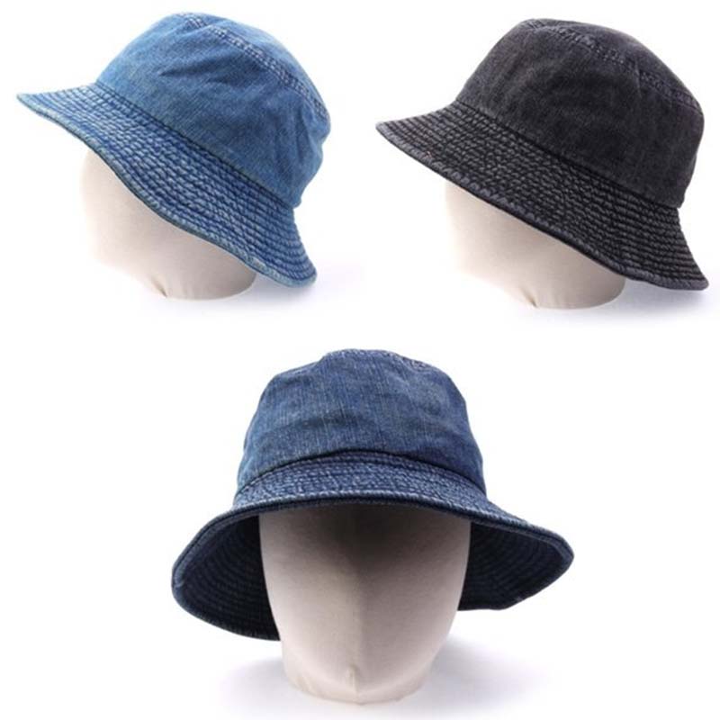 Chapéu de balde de jeans